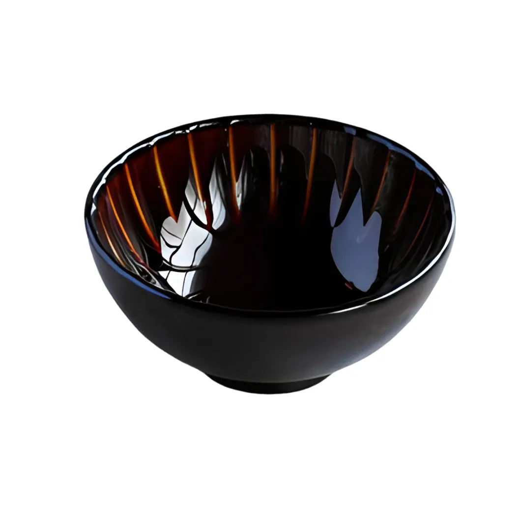 ぎやまん陶 茶碗 漆ブラウン | ギフトショップ Nihon Miyabi 通販サイト