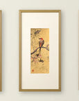 蓮に雀(KOSON) アートパネル
