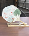 籐うちわ 金魚