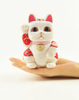 江戸木目込人形 風水シリーズ 招き猫 白
