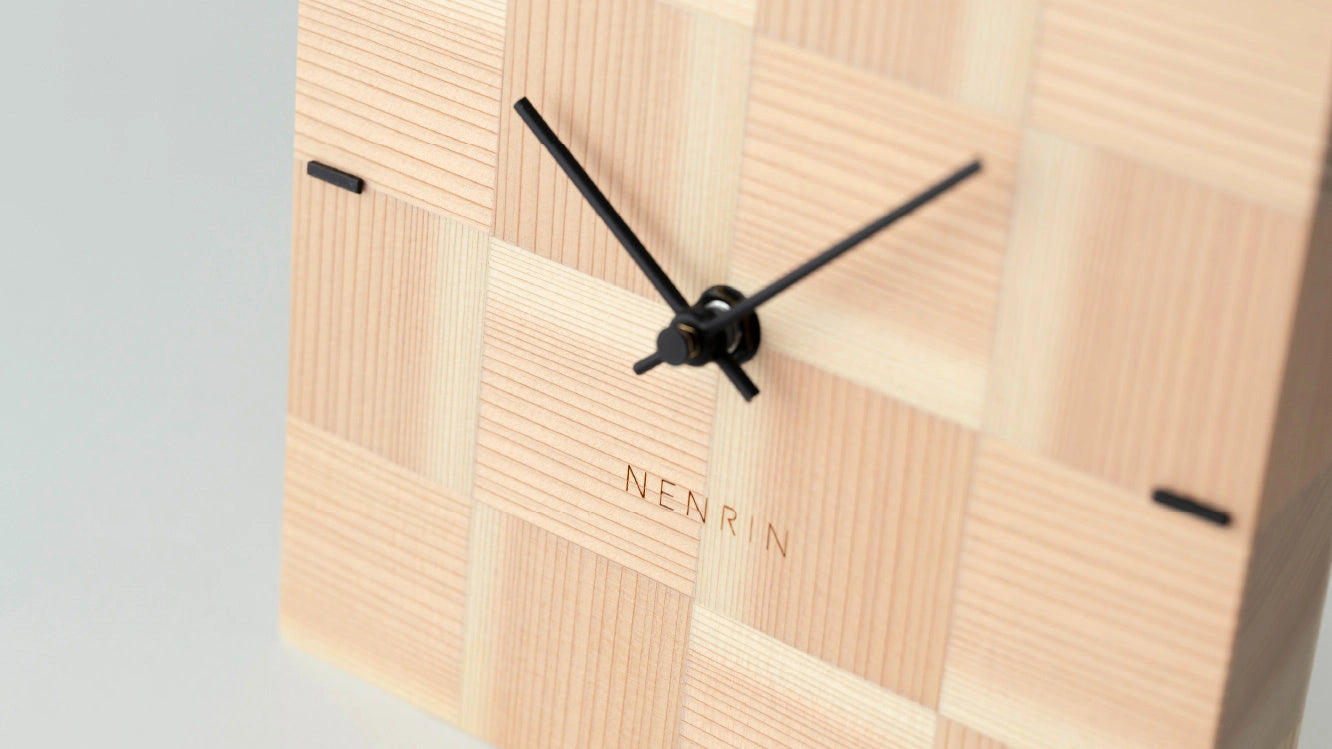 NENRIN CLOCK 175 市松 | ギフトショップ Nihon Miyabi 通販サイト