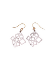 m pierced earrings square