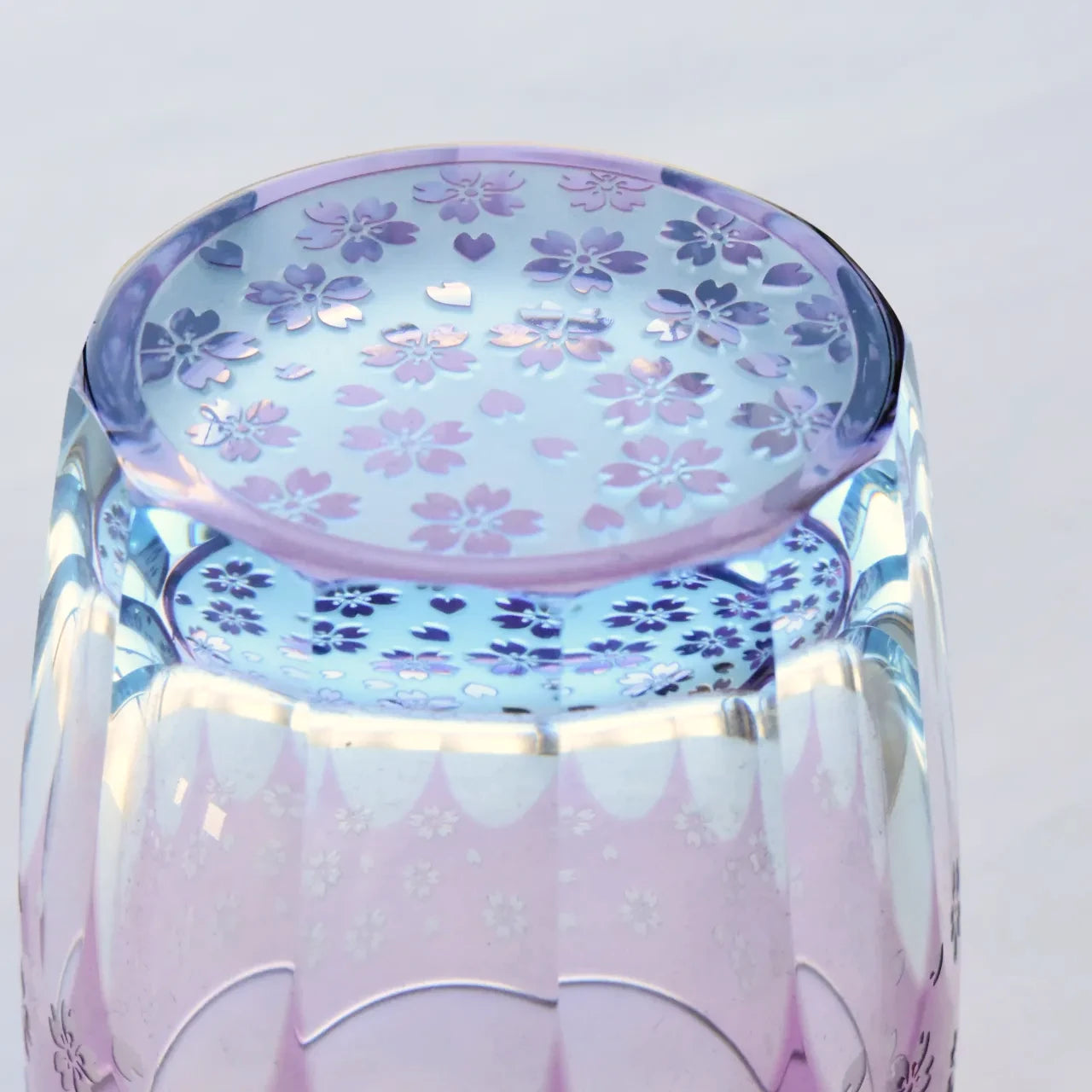 江戸切子 砂切子 サクラサク オールドサイズ