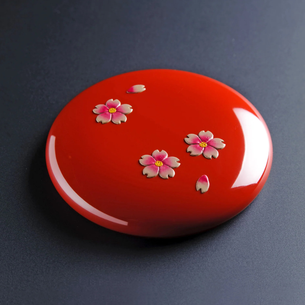 琉球漆器 堆錦 桜 手鏡 | ギフトショップ Nihon Miyabi 通販サイト
