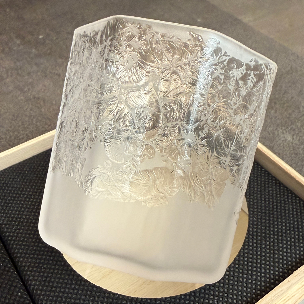 結霜月華  ビアグラス 一対来徳 華雪 ペアセット