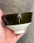 京焼 清水焼 KOROMO 黒耀・赤耀虹彩 夫婦茶碗