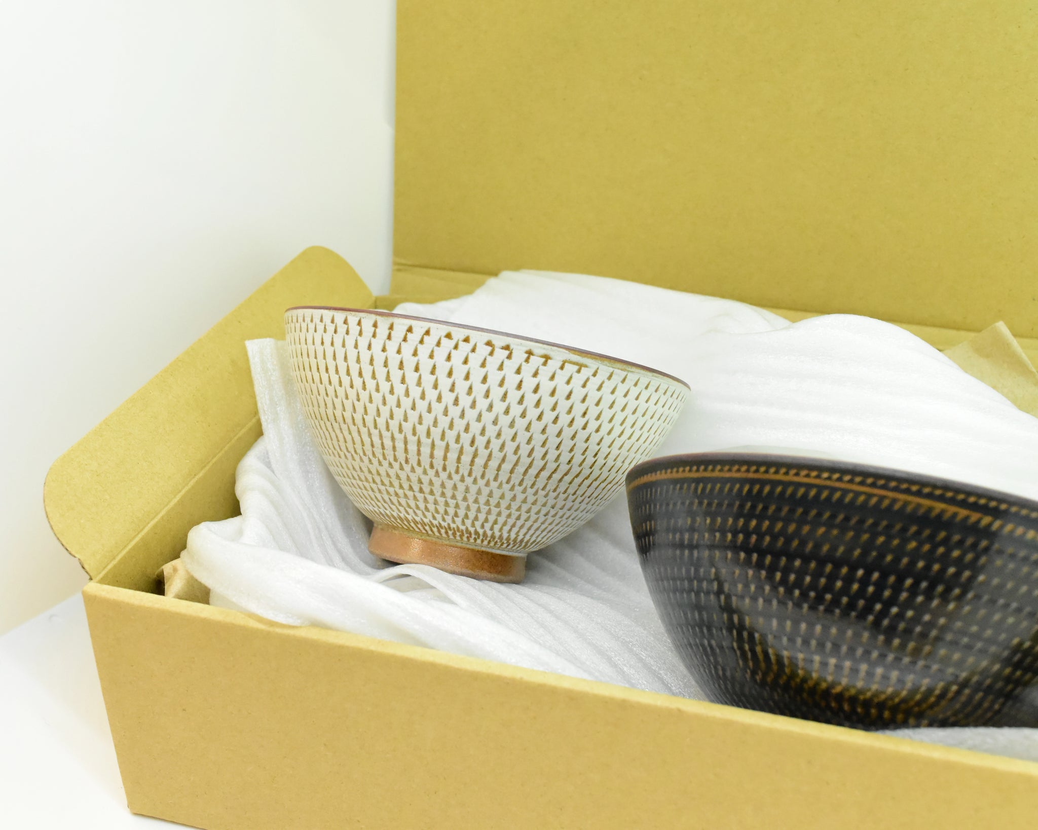 波佐見焼 渋とびかんな 夫婦茶碗