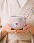 【10ヶ月待ち】瀬戸焼 工房ゆずりは 抹茶碗 色彩花