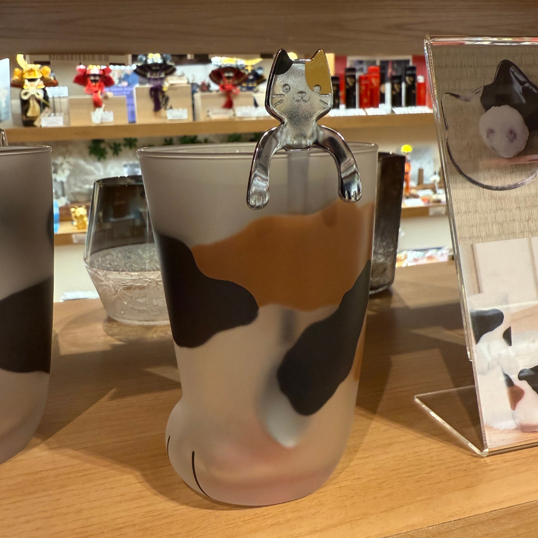 三毛猫あしグラス&amp;スプーンセット