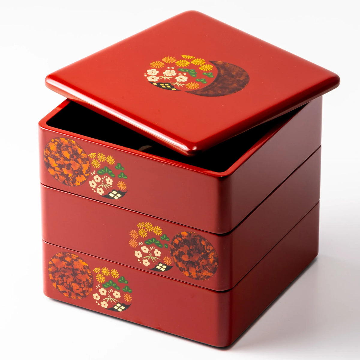 受注生産品)秀衡塗 重箱 花丸 5.5寸 | ギフトショップ Nihon Miyabi 受注生産品)秀衡塗 重箱 花丸 5.5寸 | ギフトショップ Nihon Miyabi