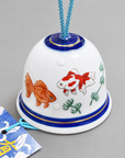 有田風鈴 四季絵（朝顔・金魚・山葡萄）