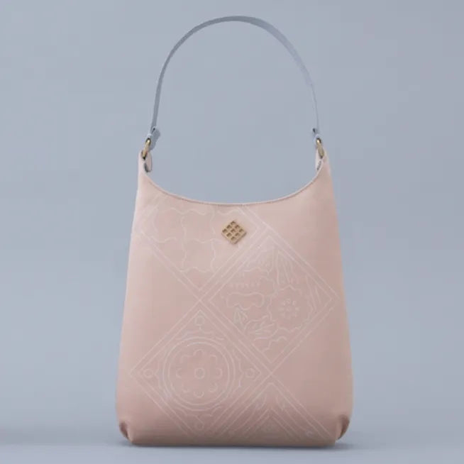 神楽坂組モチーフ 手描友禅バッグ 「東京友禅作家×明治東亰恋伽」