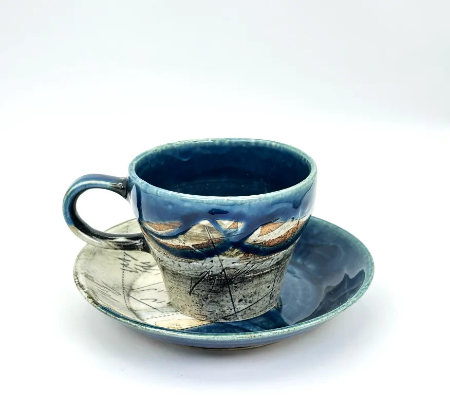 美濃焼 線刻 コーヒーカップ&ソーサーセット | ギフトショップ Nihon 美濃焼 線刻 コーヒーカップ&ソーサーセット | ギフトショップ Nihon