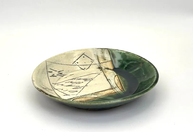 美濃焼  線刻 コーヒーカップ＆ソーサーセット