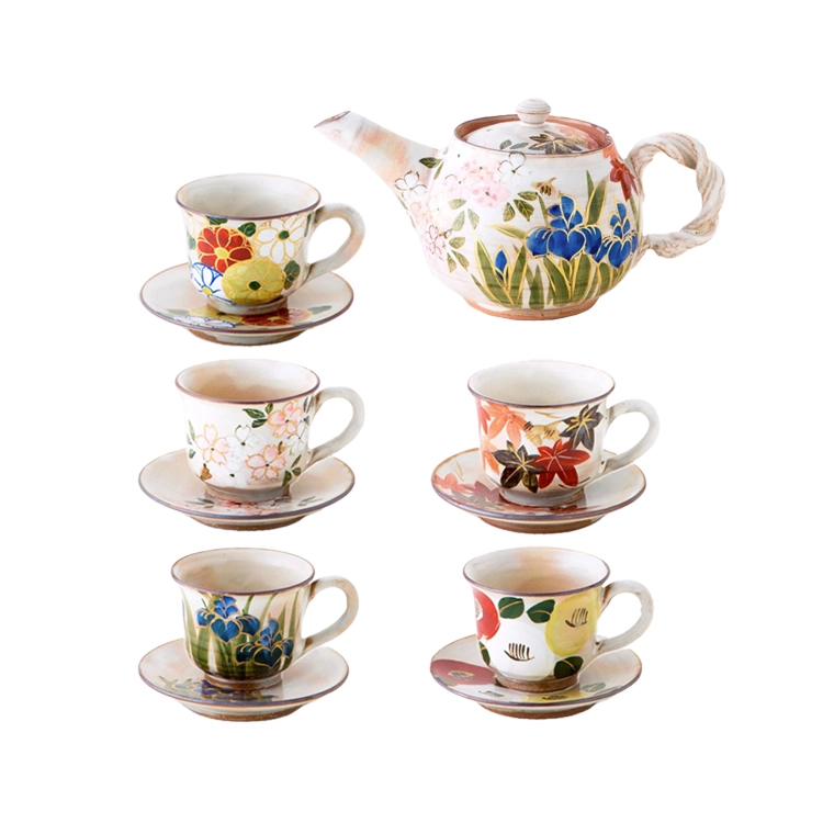 LIULI LIVING レジャー四季 ポット&カップセット 四季の花彫り LIULI LIVING レジャー四季 ポット&カップセット 四季の花彫り 【公式