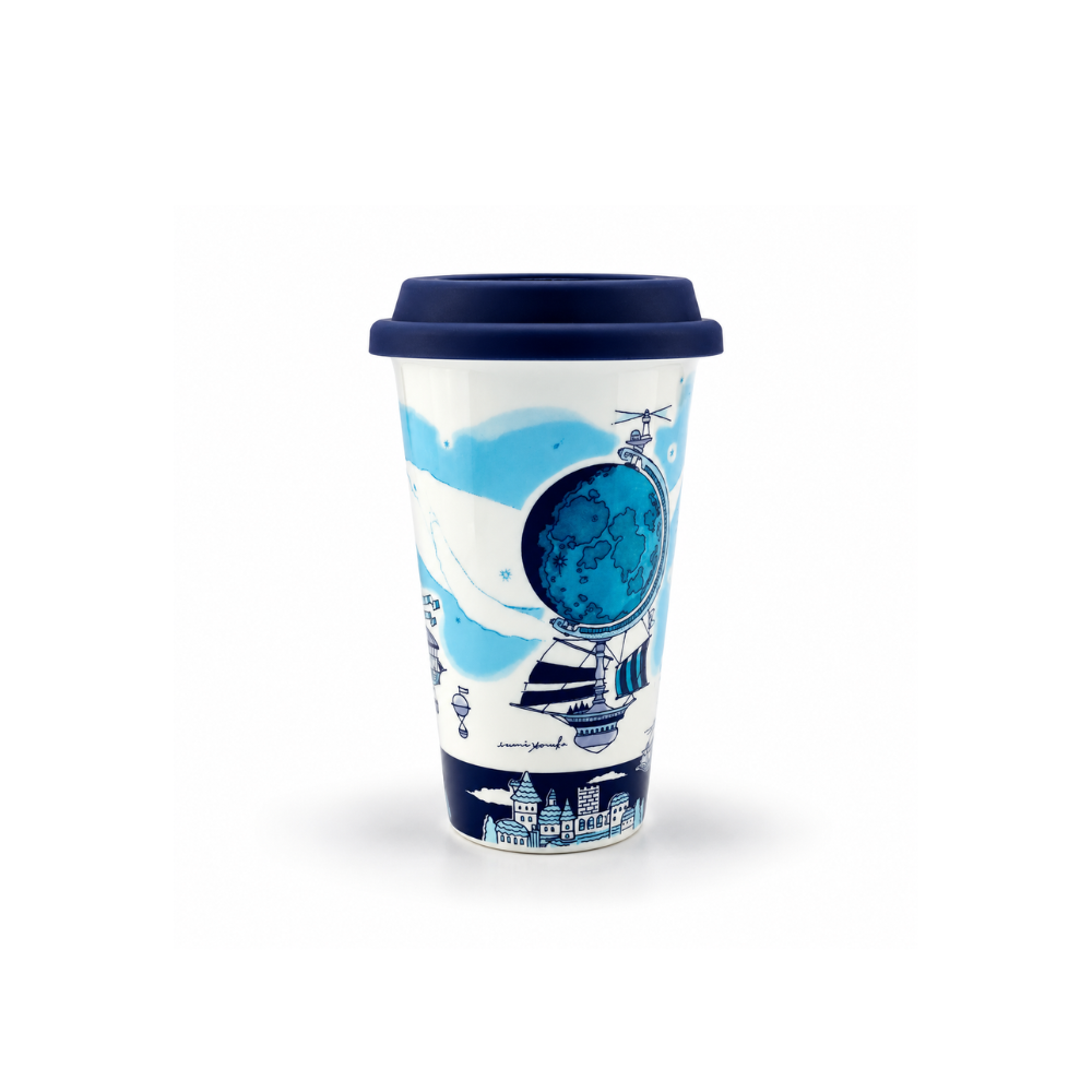 有田焼 Traveling Tumbler 地球儀とくじら 300ml