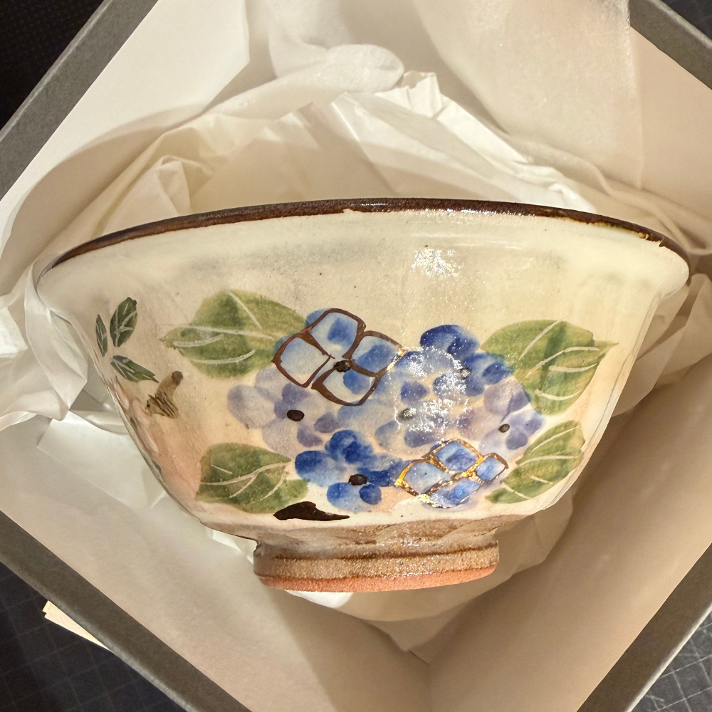 京焼 清水焼 四季草花 夫婦茶碗 セット