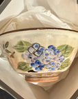京焼 清水焼 四季草花 夫婦茶碗 セット