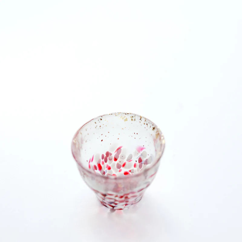 津軽びいどろ 金彩盃