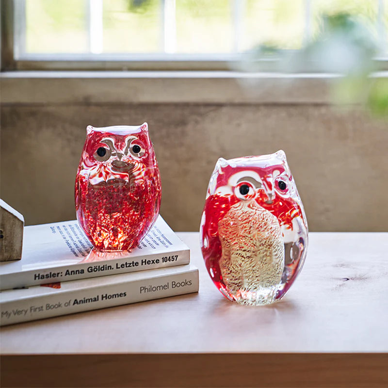 津軽びいどろ ガラスオーナメント ふくろう 梅重 – Nihon Miyabi 津軽びいどろ ガラスオーナメント ふくろう 梅重 – Nihon Miyabi