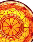 江戸切子 フルーツの輪切子 オレンジ