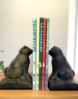 高岡銅器　OMOSHI Bookend Section　「寄り添い犬」
