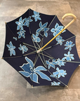 青藍工房 藍染日傘 臈纈染