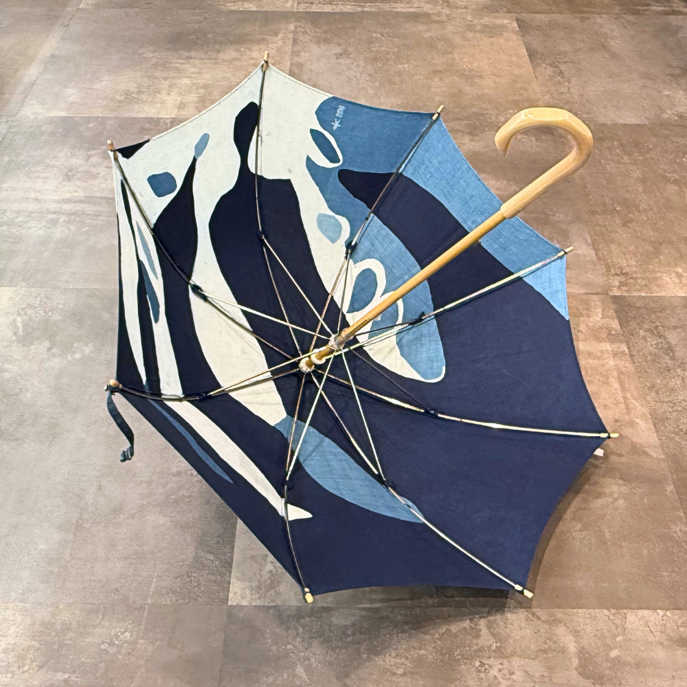 青藍工房 藍染日傘 臈纈染 | ギフトショップ Nihon Miyabi 通販 青藍工房 藍染日傘 臈纈染 | ギフトショップ Nihon Miyabi 通販