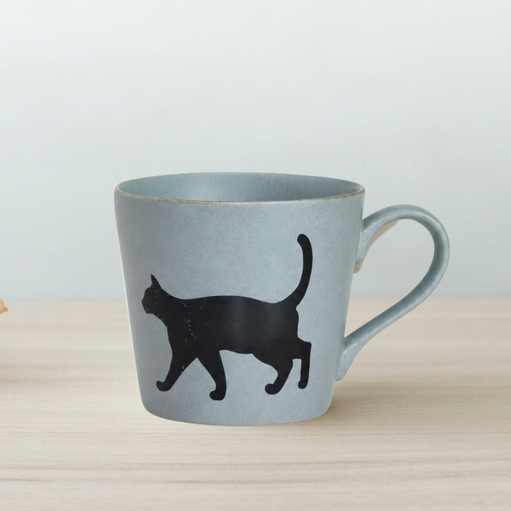 美濃焼 温感 猫マグカップ