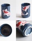美濃焼 寿司湯呑 錦鯉（NISHIKI GOI)
