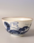 有田焼 染付夫婦茶碗 流水花 / 波うさぎ