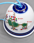 有田風鈴 四季絵（朝顔・金魚・山葡萄）