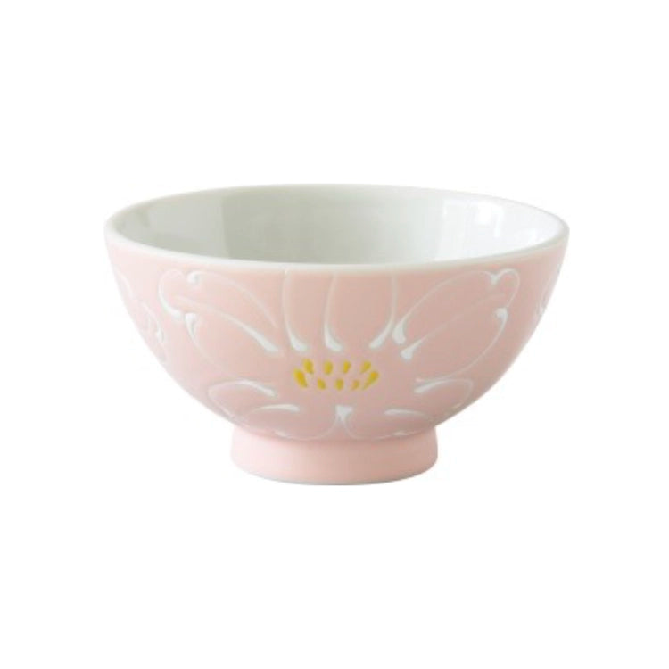 波佐見焼 一珍花霞 夫婦茶碗 ピンク/ライラック