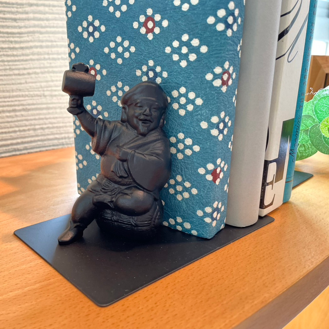 高岡銅器　OMOSHI Bookend Section　EBISU &amp; DAIKOU