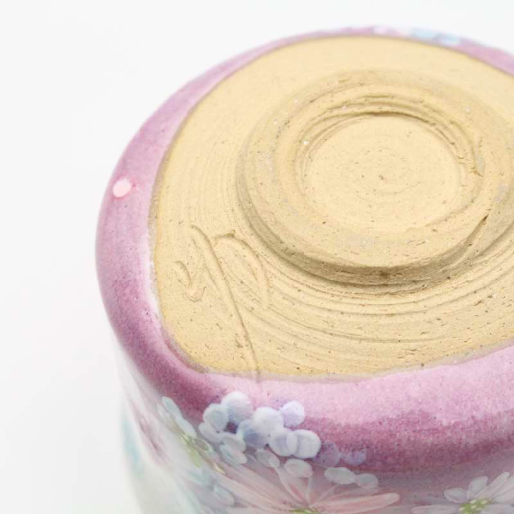 【10ヶ月待ち】瀬戸焼 工房ゆずりは 抹茶碗 色彩花