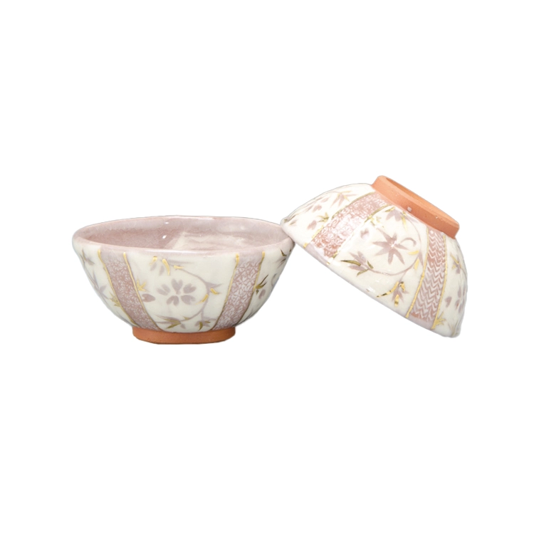 京焼 清水焼 志野更紗 夫婦茶碗 セット | ギフトショップ Nihon Miyabi