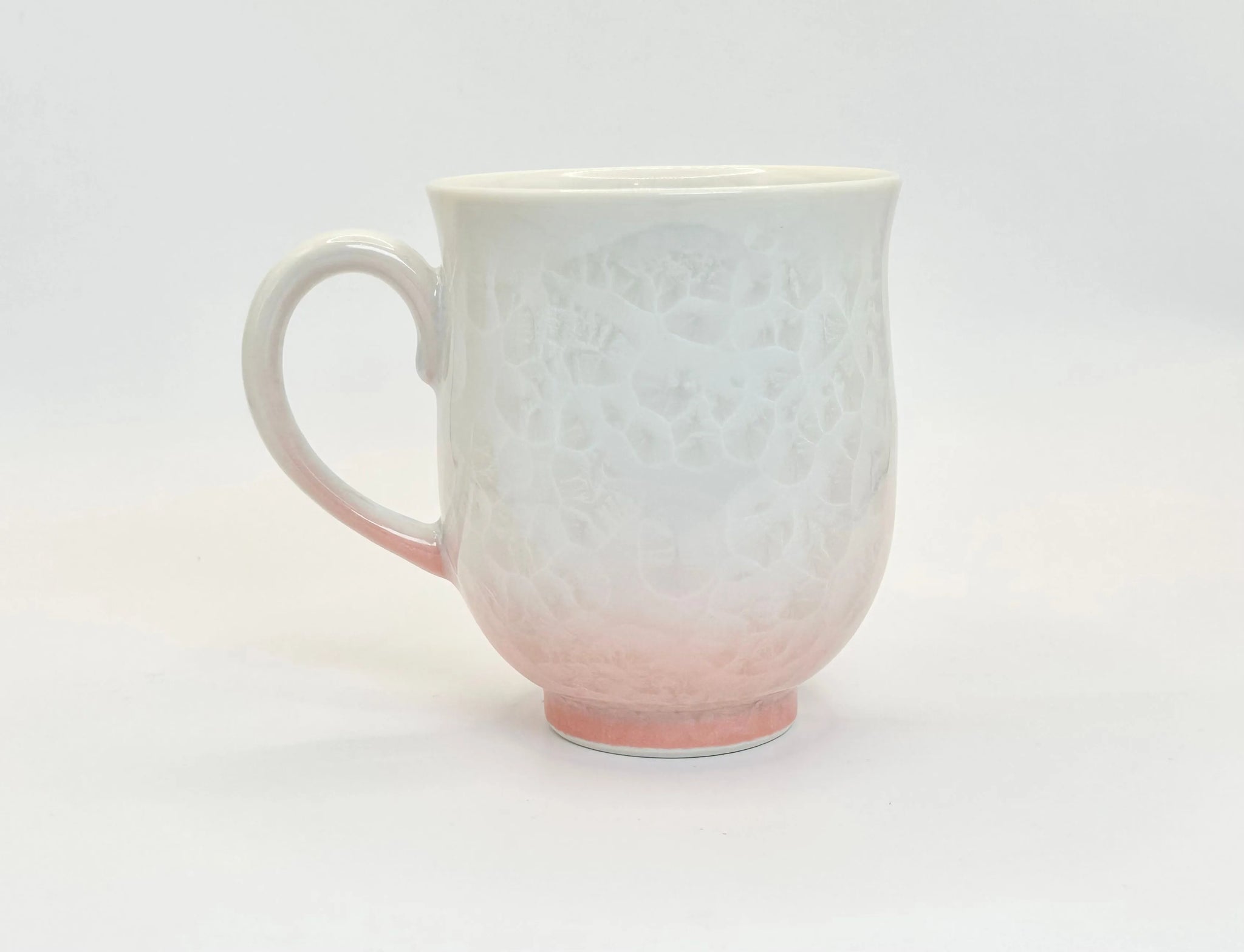京焼 清水焼 花結晶 ペア マグカップ セット 青/赤