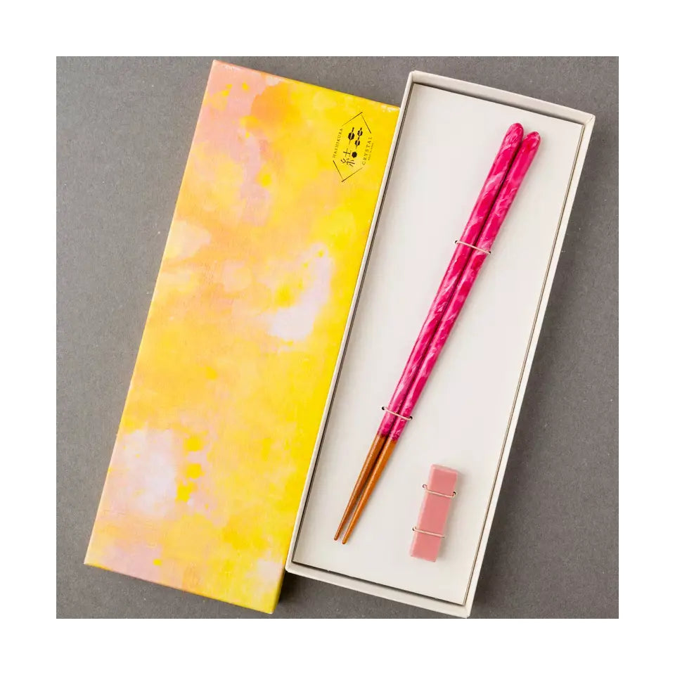 結晶 彩筆 夢桜 箸置付 箸 | ギフトショップ Nihon Miyabi 通販サイト