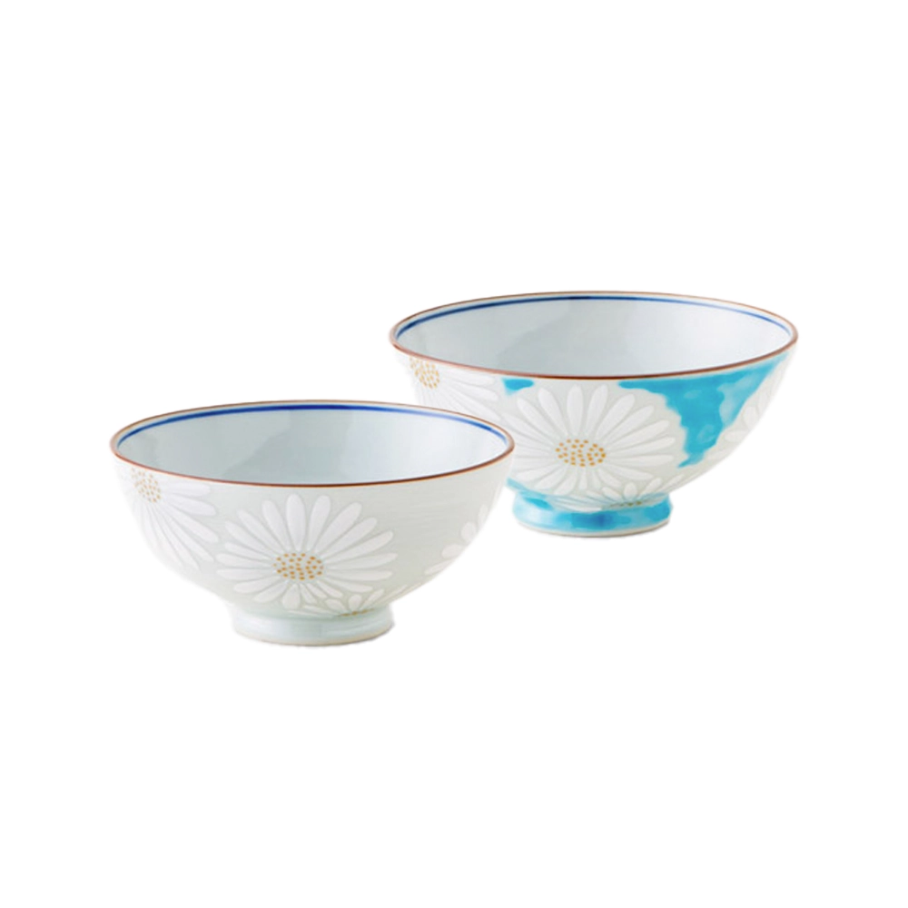 京焼 清水焼 白菊 夫婦茶碗 | ギフトショップ Nihon Miyabi 通販サイト