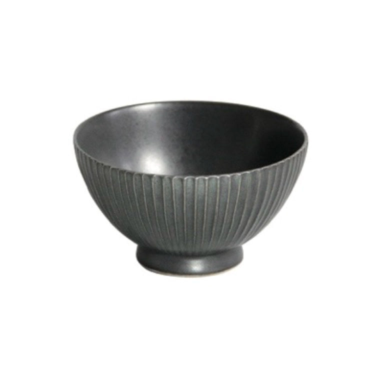 波佐見焼 しのぎ 夫婦茶碗 黒釉/粉引