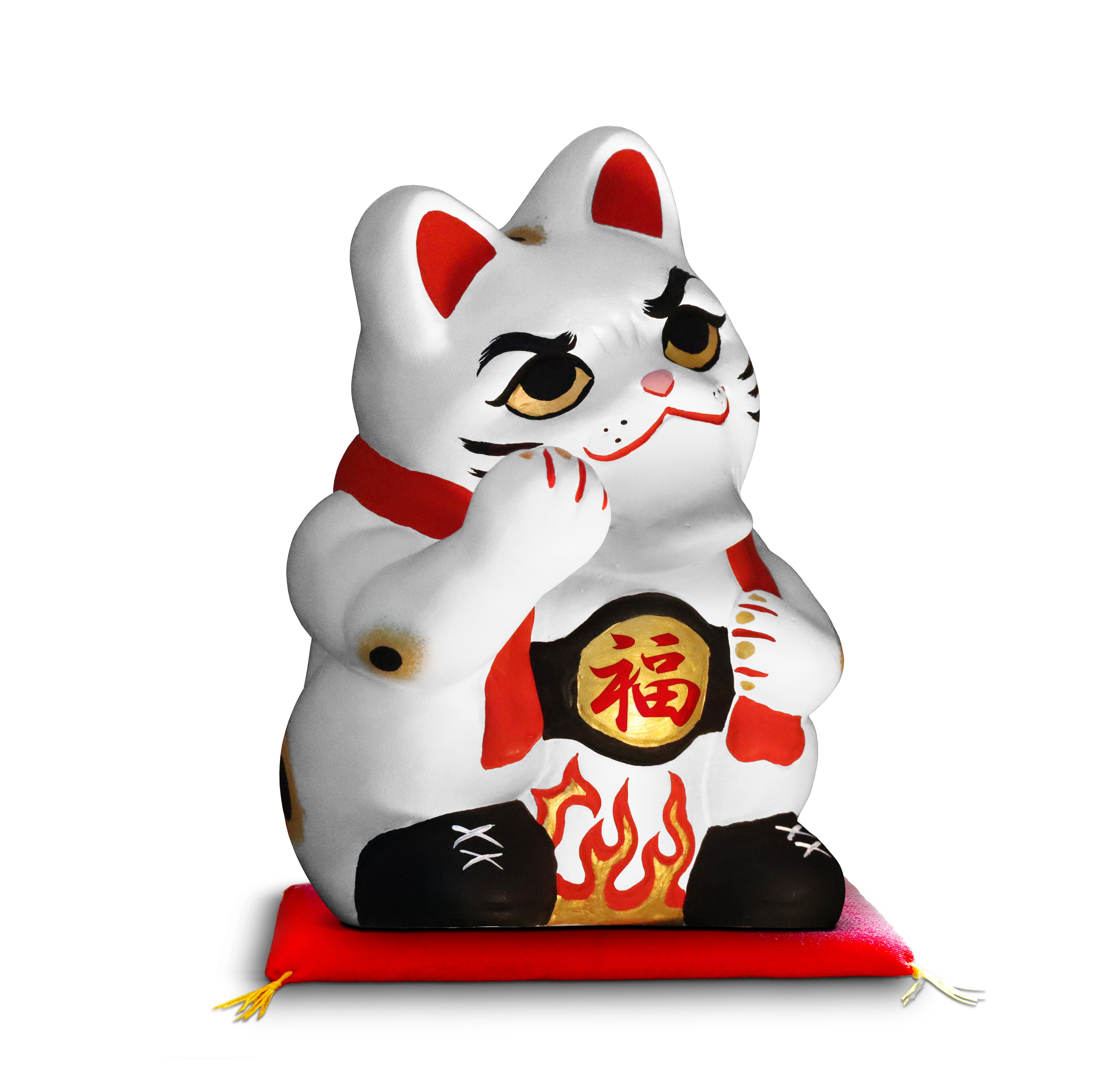 江戸木目込人形 招き猫 市松 | ギフトショップ Nihon Miyabi 通販サイト