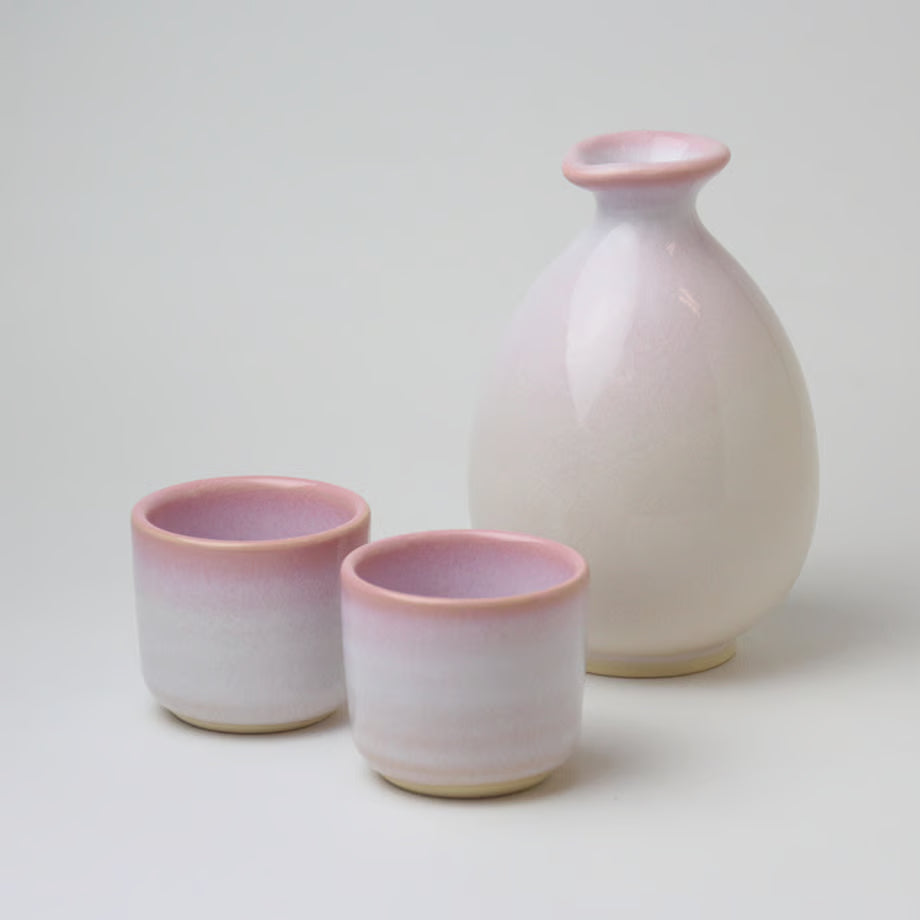 萩焼 椿秀窯  つぼみ桜 酒器セット 300cc/70cc