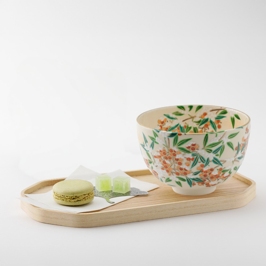 清水焼 京焼 抹茶碗 雪南天 | ギフトショップ Nihon Miyabi 通販サイト 清水焼 京焼 抹茶碗 雪南天 | ギフトショップ Nihon Miyabi 通販サイト