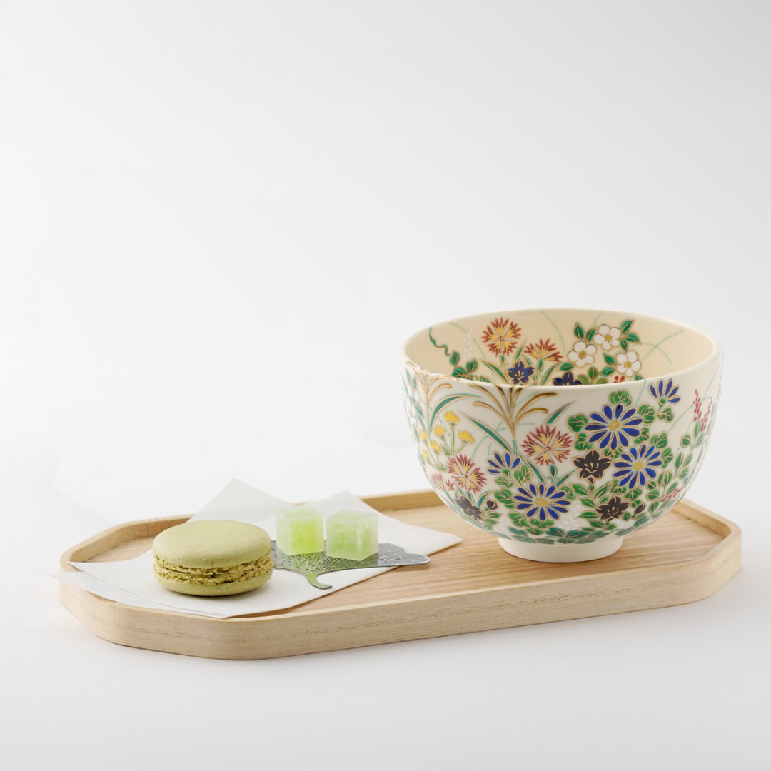 清水焼 京焼 抹茶碗 秋草花 | ギフトショップ Nihon Miyabi 通販サイト 清水焼 京焼 抹茶碗 秋草花 | ギフトショップ Nihon Miyabi 通販サイト