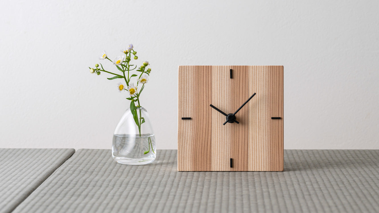 ko NENRIN CLOCK 124 縞 | ギフトショップ Nihon Miyabi 通販サイト