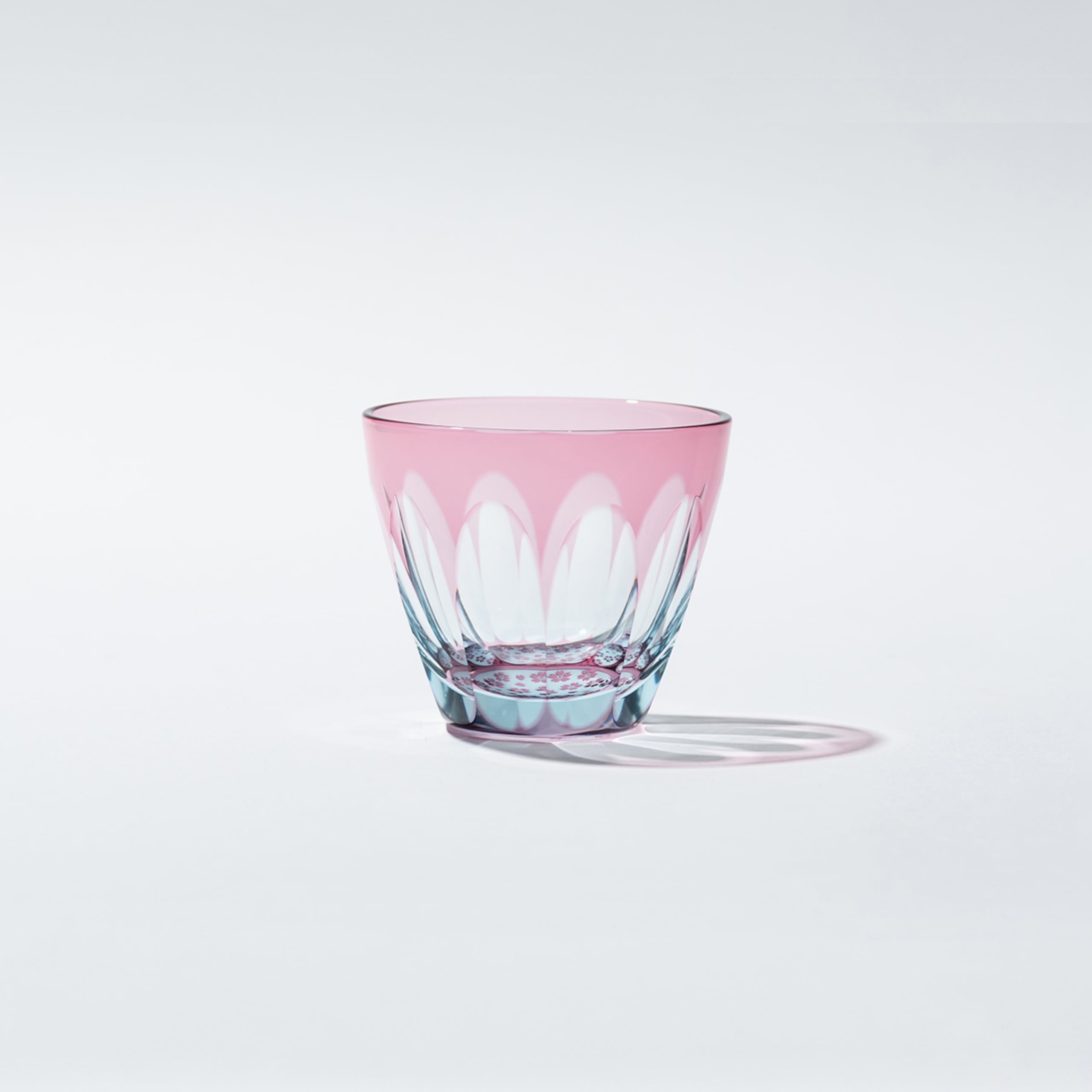 江戸切子 砂切子 サクラサク ~舞う-mau ~ぐい呑