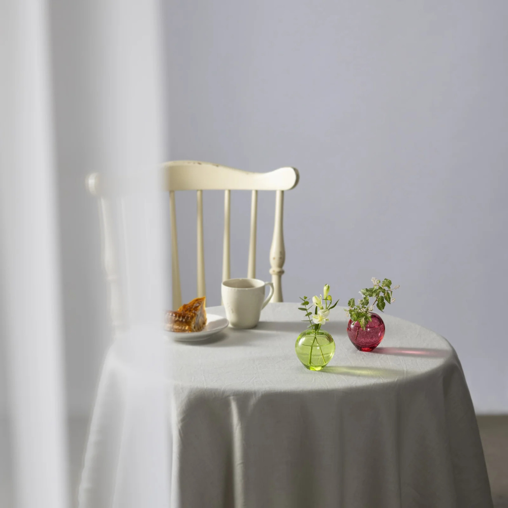 津軽びいどろ 津軽自然色りんご あか・あおりんご一輪挿し