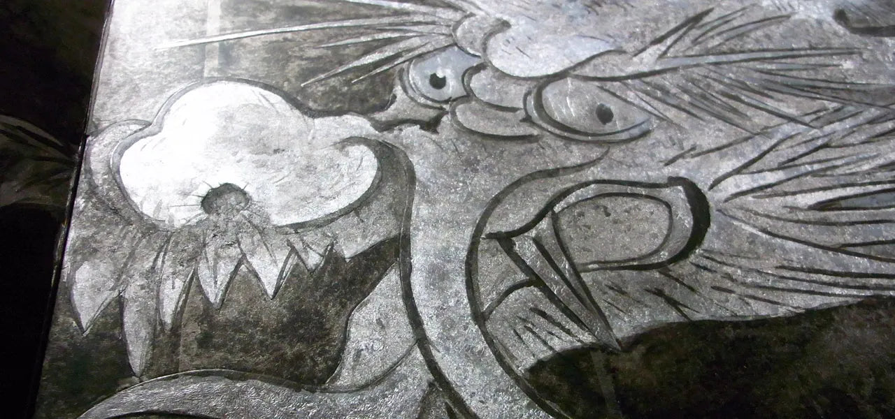 真作】/陽石/雲龍図/龍図/布袋屋掛軸HE-353 第36期